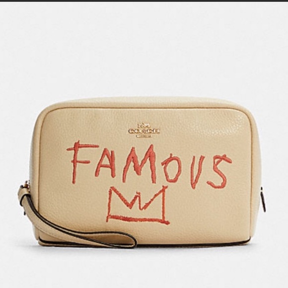 NWT Coach X Jean Michel Basquiat Boxy Cosmetic Case - Picture 1 of 4